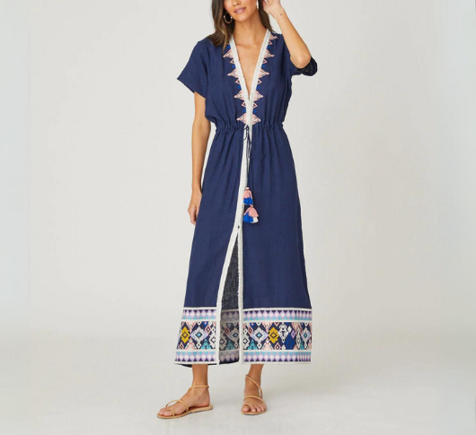 Shoshanna - Classic Duster in Navy