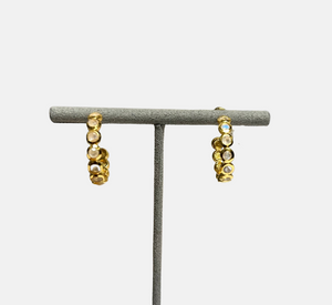 Dean Davidson Design - Eternity Small Gold Hoops in Moonstone