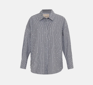 Theo - Echo Pearly Shirt in Black and Pearl