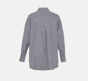 Theo - Echo Pearly Shirt in Black and Pearl