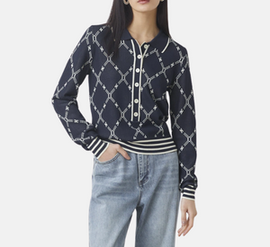Suncoo - Palmaros Print Knit in Blue