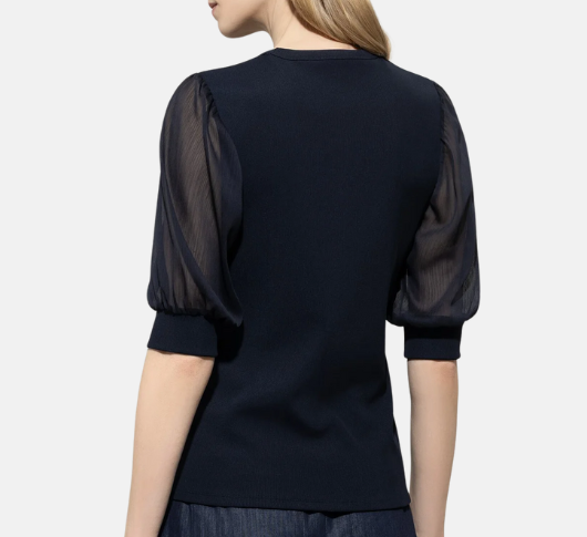 Luisa Cerano - Knit Top in Dark Blue