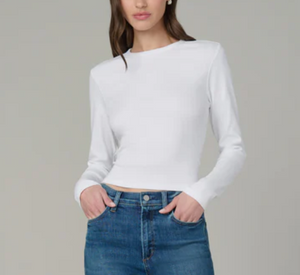Joe's Jeans - Long Sleeve Baby Tee in White
