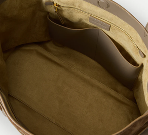 Veronica Beard - Suede Lasso Belted Tote Bag in Bark