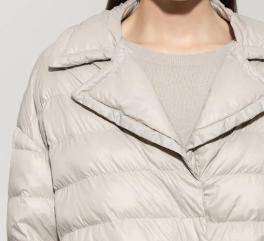 Luisa Cerano - Oversized Tech Coat in Oyster