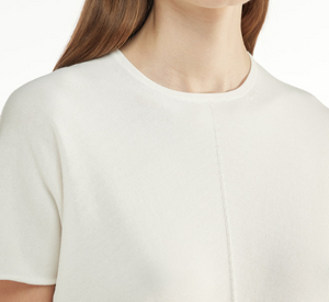 Liviana Conti - Knit Cap Sleeve Top in White
