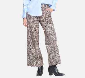Viagallo - Wide Leg Pant in Leopard