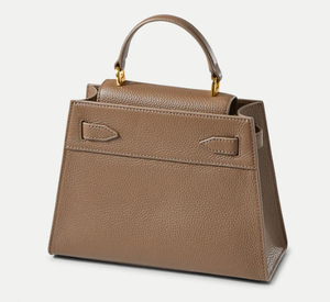 Veronica Beard - Solid Dash Top-Handle Bag in Bark
