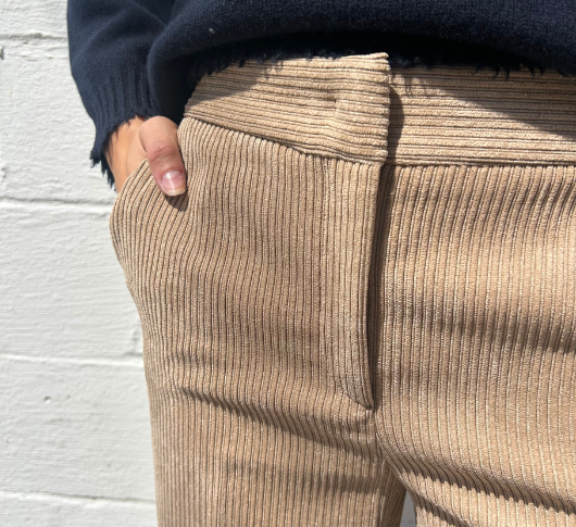 Via Masini - Corduroy Full Length Pants