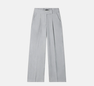 Luisa Cerano - Wide-Leg Pants in Silver Grey