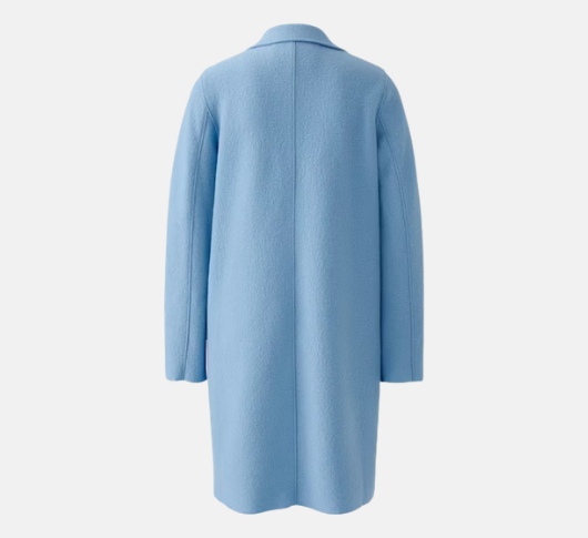 Y-12 イタリア製 SOPHYE ウールハーフコート ブルー L Oui - Double Face Wool Coat in Celestial Blue – Sophia Lustig