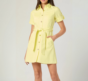 SHOSHANNA - Utility Short Dress in Sunburst