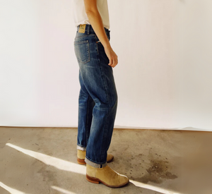 Hey Gang - Loose Crop Relaxed Jean in Reed