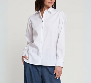 HINSON WU - Margot Long Sleeve Button Down in White