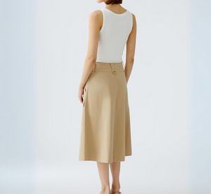 OUI - Cargo Midi Skirt in Desert Tan