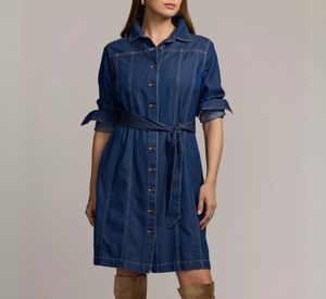 HINSON WU - Sabrina Long Sleeve Dress in Dark Wash