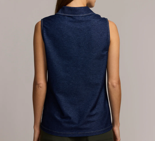 Hinson Wu - Knit Denim Sleeveless Top in Dark Wash