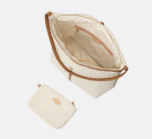 MZ Wallace - Large Astor Hobo Bag in Sandshell