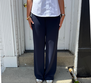 IRIS SETLAKWE - Knit Pull On Pant in Navy
