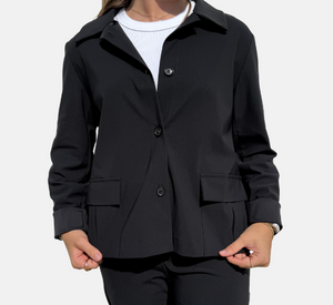 Peter O Mahler - Button Front Jacket in Black