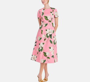 Mestiza - Lia Floral Convertible Midi Dress in Pink Multi