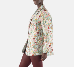 OOF - Floral Jacquard Blazer Jacket in Multicolor