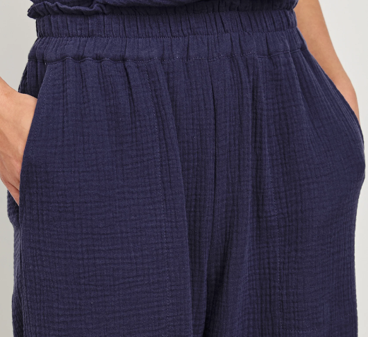 RAILS - Leon Gauze Crop Pant in Admiral