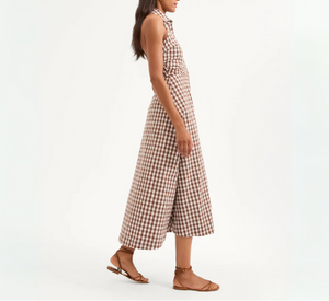 Veronica Beard - Gingham Halter Dress in Light Chicory