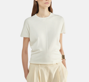 Liviana Conti - Knit Cap Sleeve Top in White