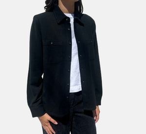 Repeat - Shirt Jacket in Black