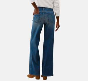 Frank & Eileen - Long Gaucho Jeans in 1999 Blue Wash