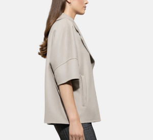 Luisa Cerano - Oversized Wool Topper in Oyster