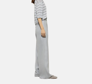 Luisa Cerano - Wide-Leg Pants in Silver Grey