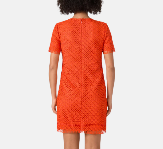 Trina Turk - Kimasu Short-Sleeve Lace Mini Dress in Red