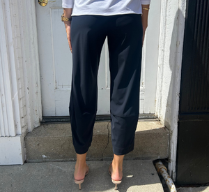 Porto - Buster Pull-on Cropped Balloon Pants in Shadow