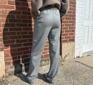 THE 73 - Flannel Full Length Pant in Grey