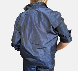 Peter O. Mahler - Iridescent Crash Shirt Jacket in Navy