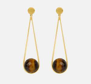 Dean Davidson - Medium Ipanema Earrings in Tigers Eye