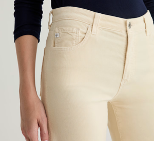 AG Jeans - Saige Wide Leg Crop Corduroy Pant in Opal Stone