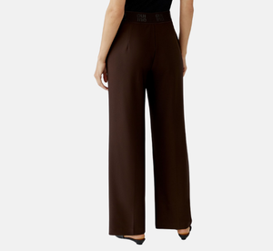 Oui - Straight Leg Trouser in Ganache