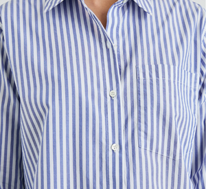 RAILS - Elsa Traditional Button Down Shirt in Mariner White Stripe
