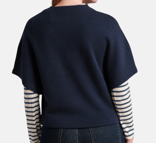 Frances Valentine - Carnegie Shrug with Knot Button Detail