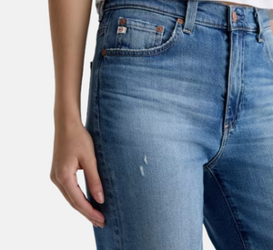 AG Jeans - Brinley Mid-Rise Straight Jeans in 16YR Soaring