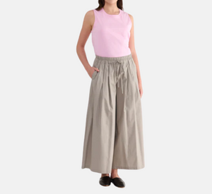 Psophia - Palazzo Pants with Drawstring Waist