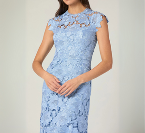 Shoshanna - Raven Dress in Vista Blue