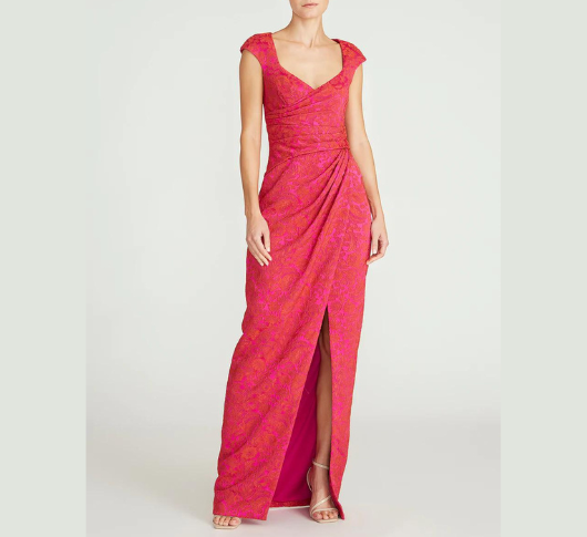 
            
                Load image into Gallery viewer, Theia - Barbara Scoop Neck Column Gown
            
        