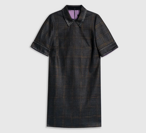 
            
                Load image into Gallery viewer, Judith &amp;amp; Charles - Manhattan Dress in Anthracite Plaid
            
        
