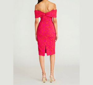 Theia off top the shoulder gown