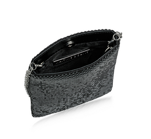 Whiting & Davis - Mesh Crossbody Pouch in Black