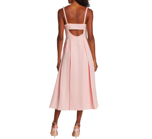 
            
                Load image into Gallery viewer, ML Monique Lhuillier - Faille Sweetheart Pleated Midi-Dress
            
        